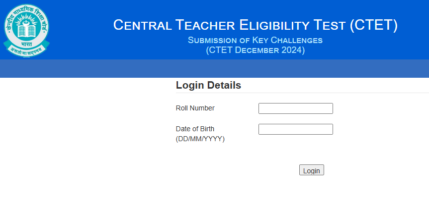 CTET Answer Key 2024 Download