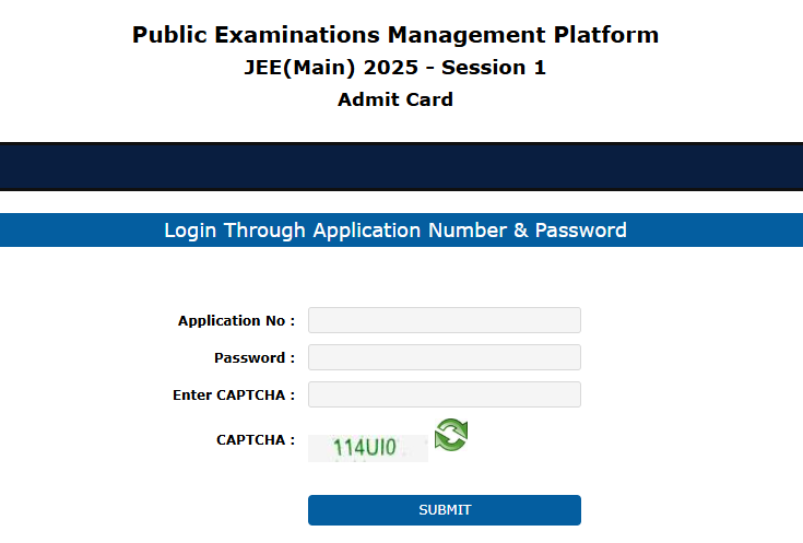 NTA JEEMAIN 2025 Session 1 Admit Card Download